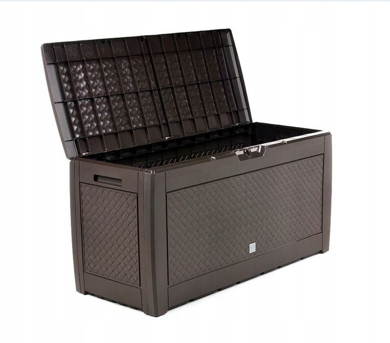 Skrzynia Ogrodowa Balkonowa 320 L na Kółkach Duża Wytrzymała Pojemna