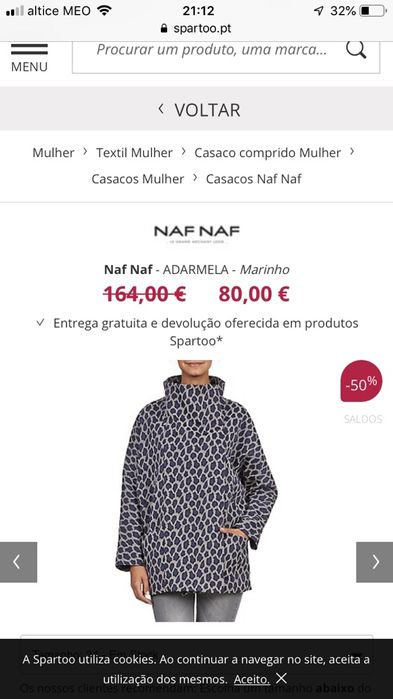 Casaco Naf naf tam. M