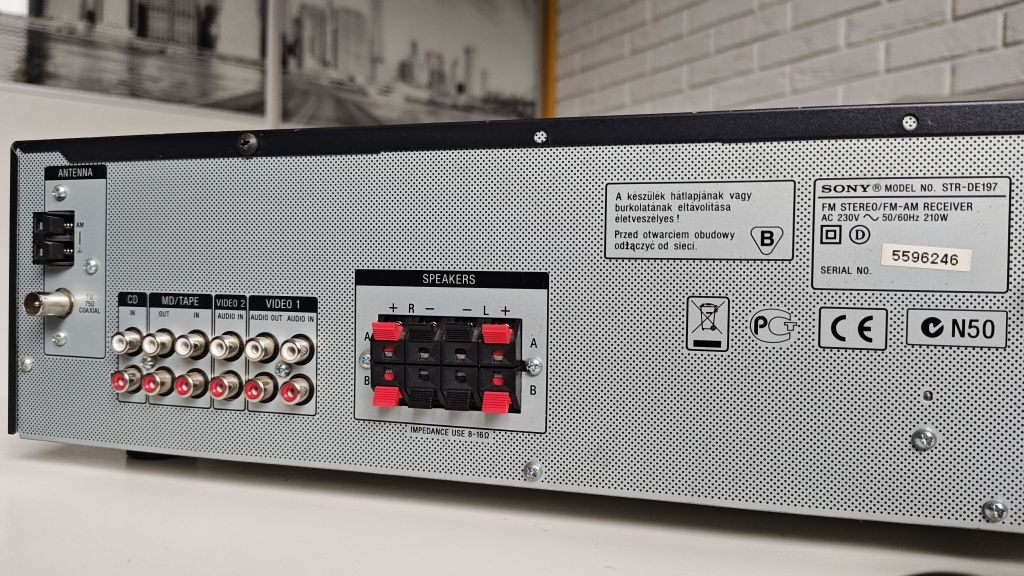 Amplituner stero/video Sony STR-DE197, RDS, mocny.