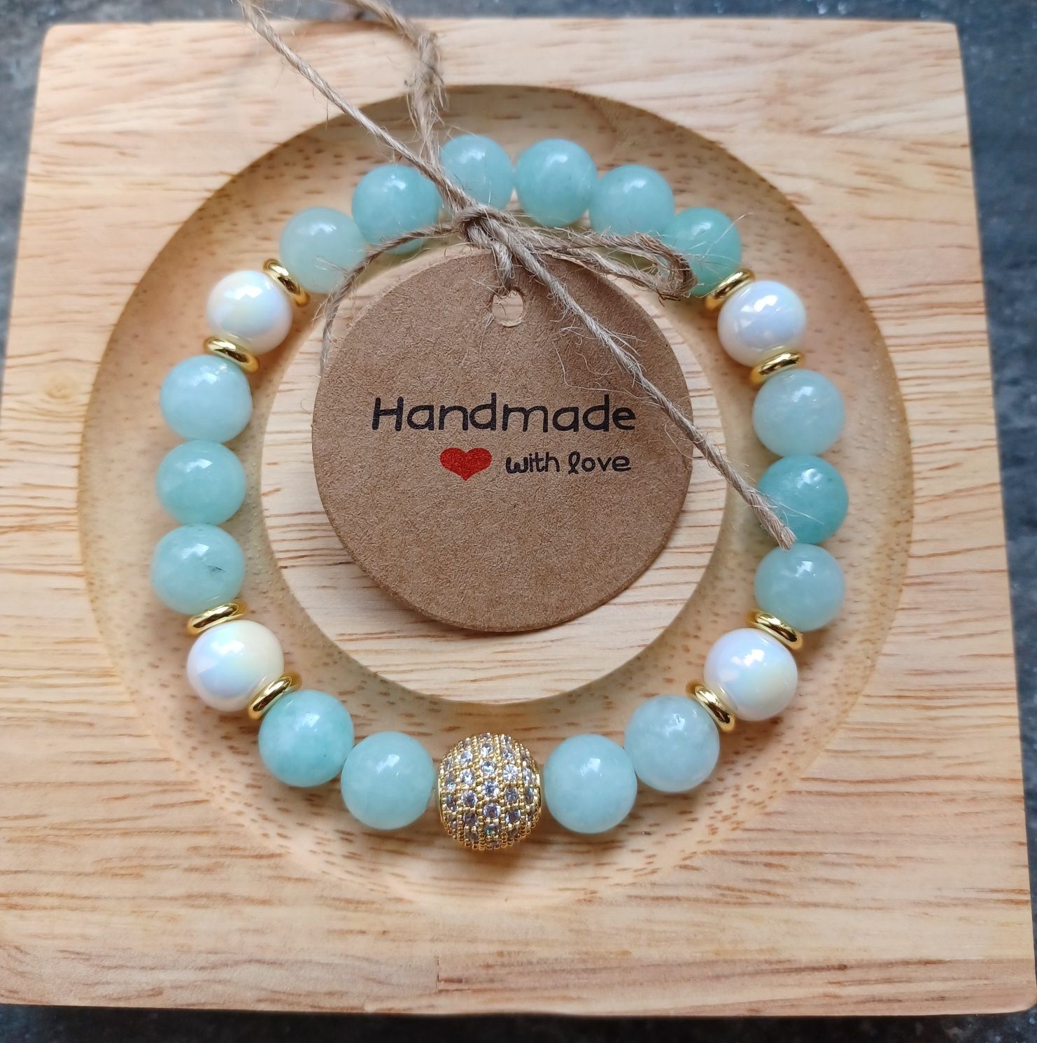 Bransoletka z kamienia naturalnego Handmade