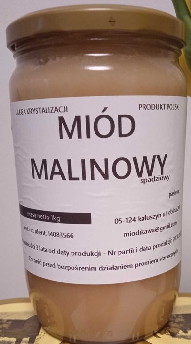 Miód Lipowy i Malinowy 1 kg