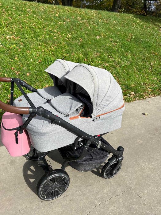 Wozek Blizniaczy Jede Duo 2w1