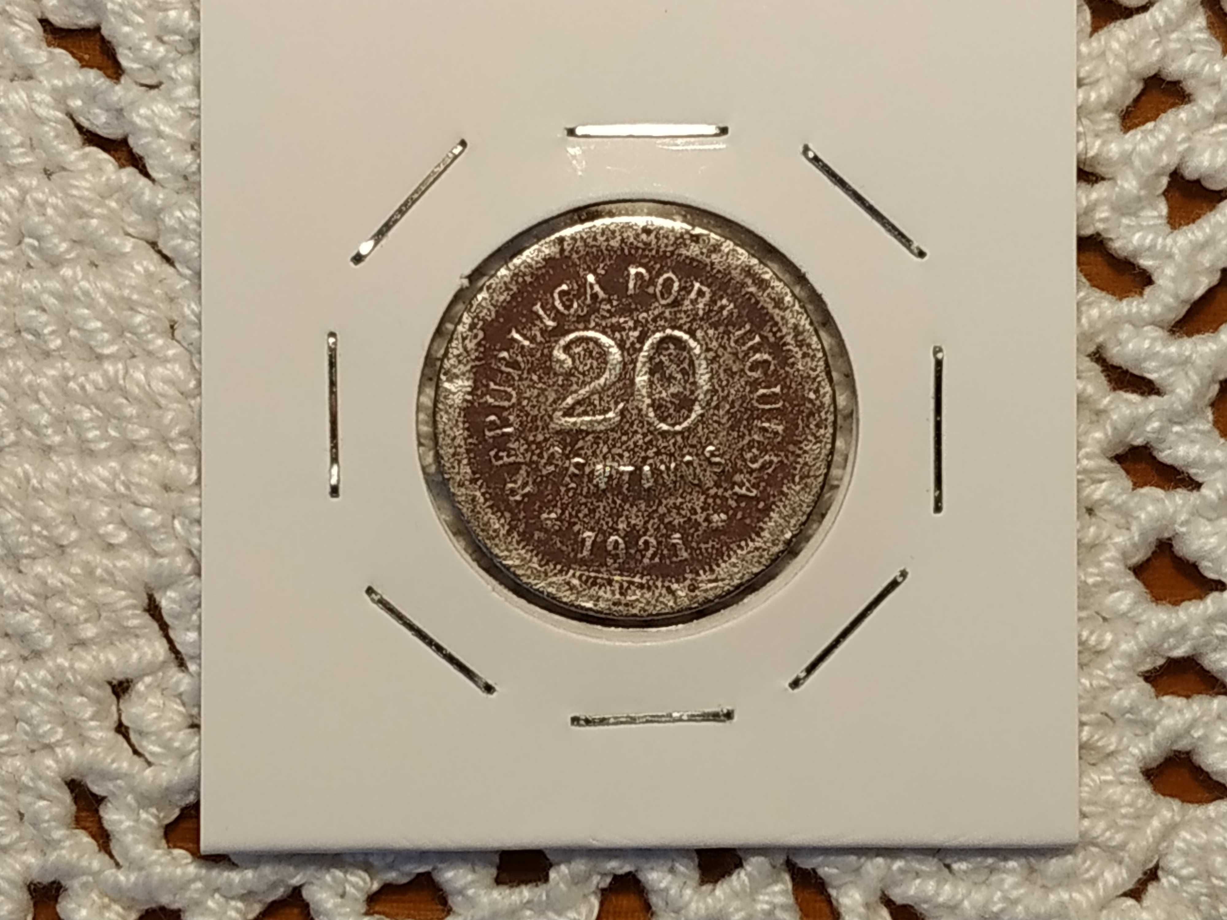 Portugal - moeda de 20 centavos de 1921