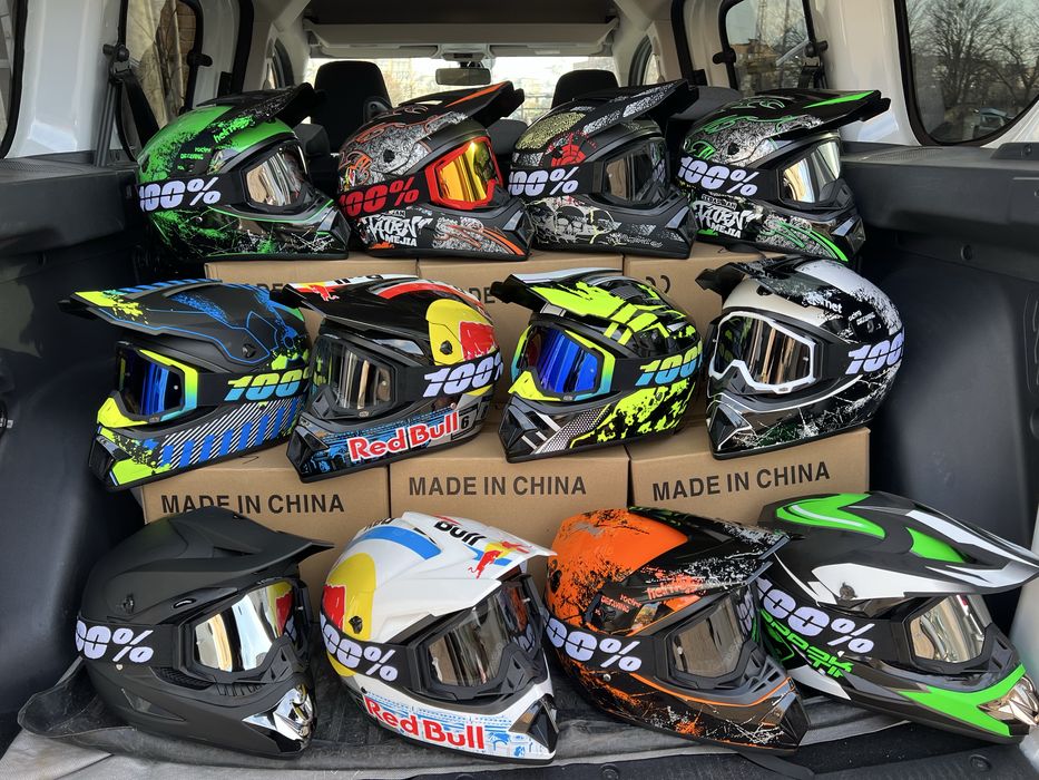 Мото шлем эндуро кроссовый