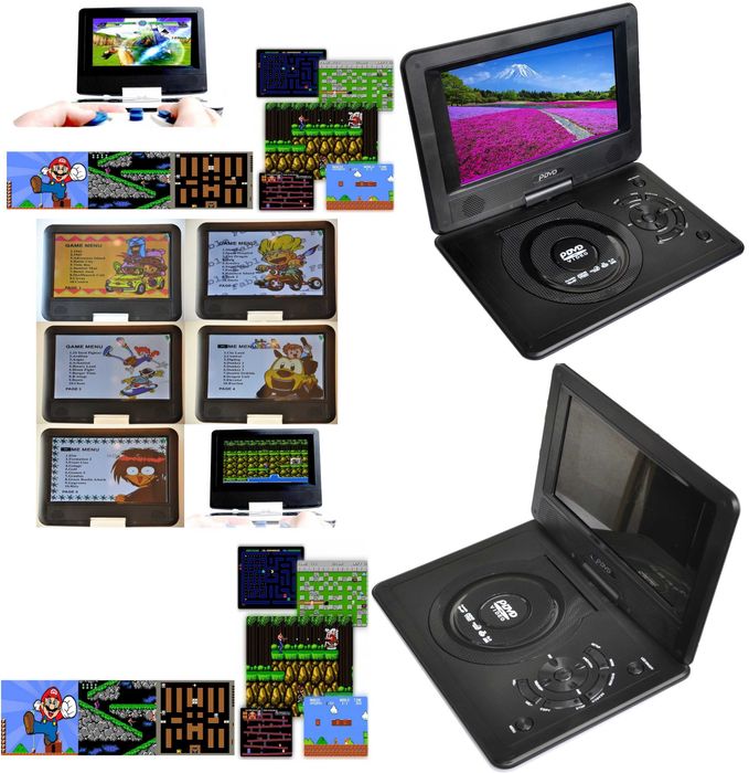 Samochodowe DVD Przenośne na Zagłówek Ekran 9 Gry Konsola na Prezent