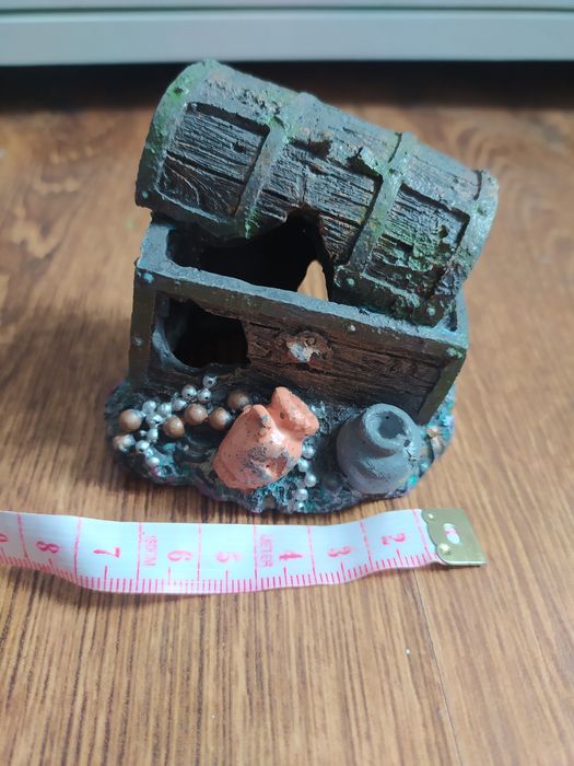 ozdoba do akwarium skrzynia