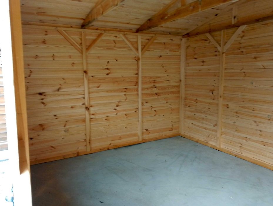 Domek narzędziowy, dach kopertowy 4x3 szybkie terminy, transport pl