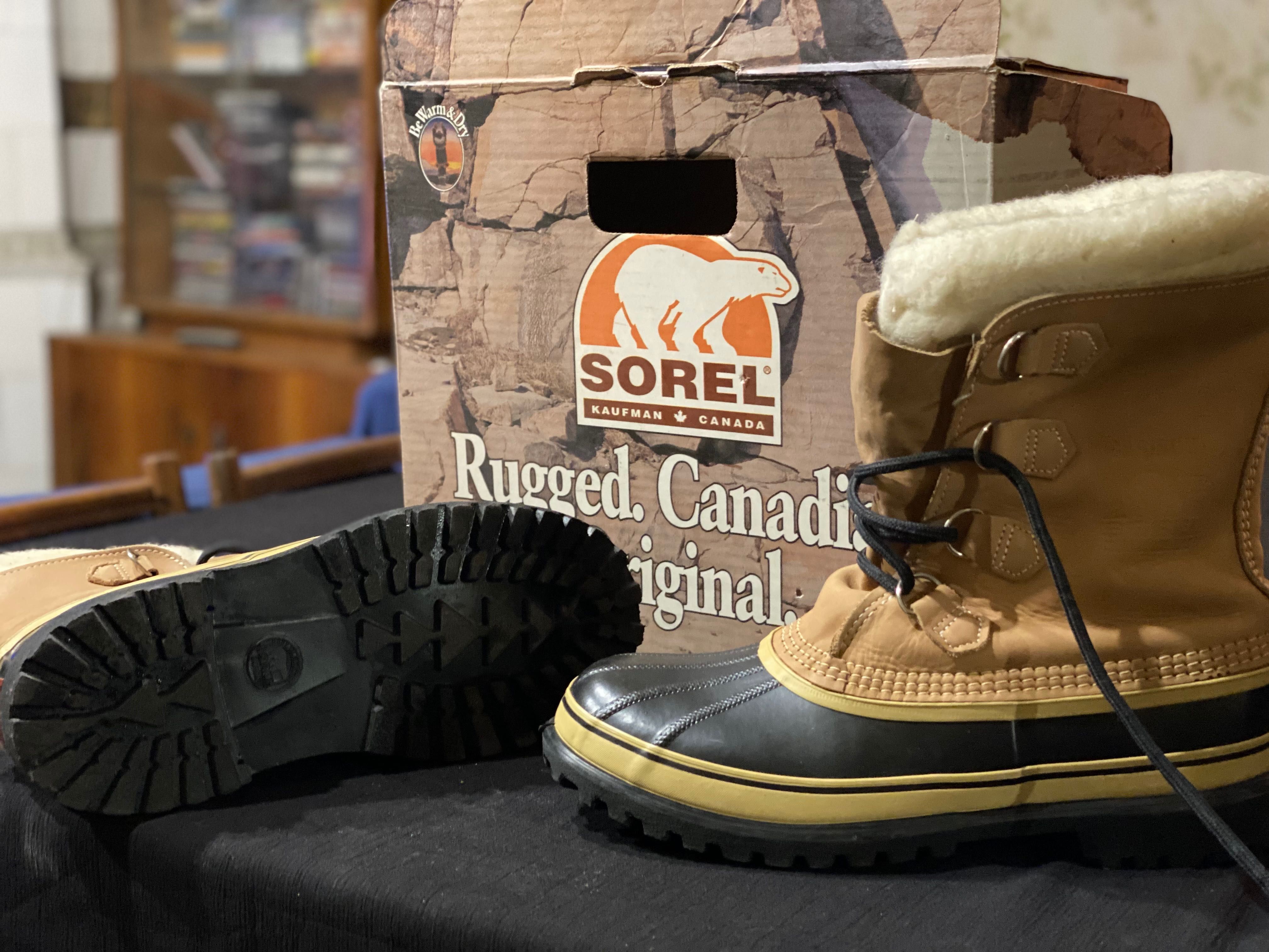 Зимние резиновые сапоги sorel caribou waterproof 43-44р