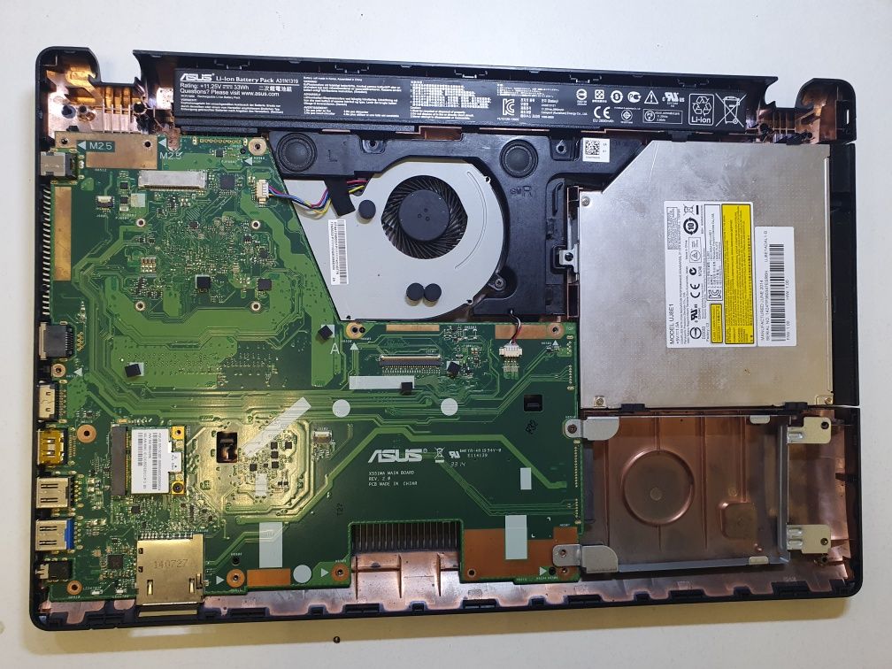 Asus x551m разборка