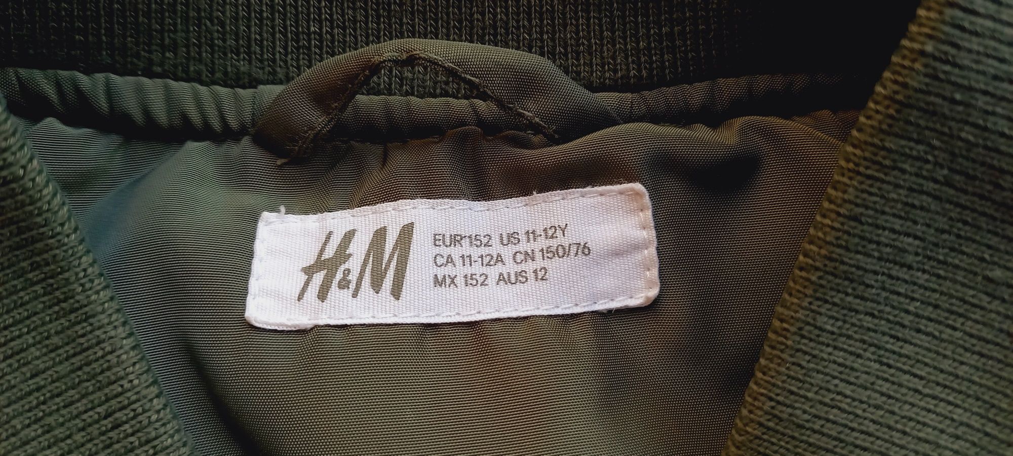 H&M, kurtka bomberka chłopięca, roz. 152cm