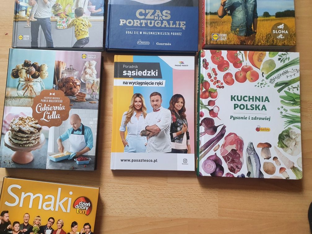 Zestaw 7 szt książka kucharska kuchnia polska przepisy kulinarne Okras