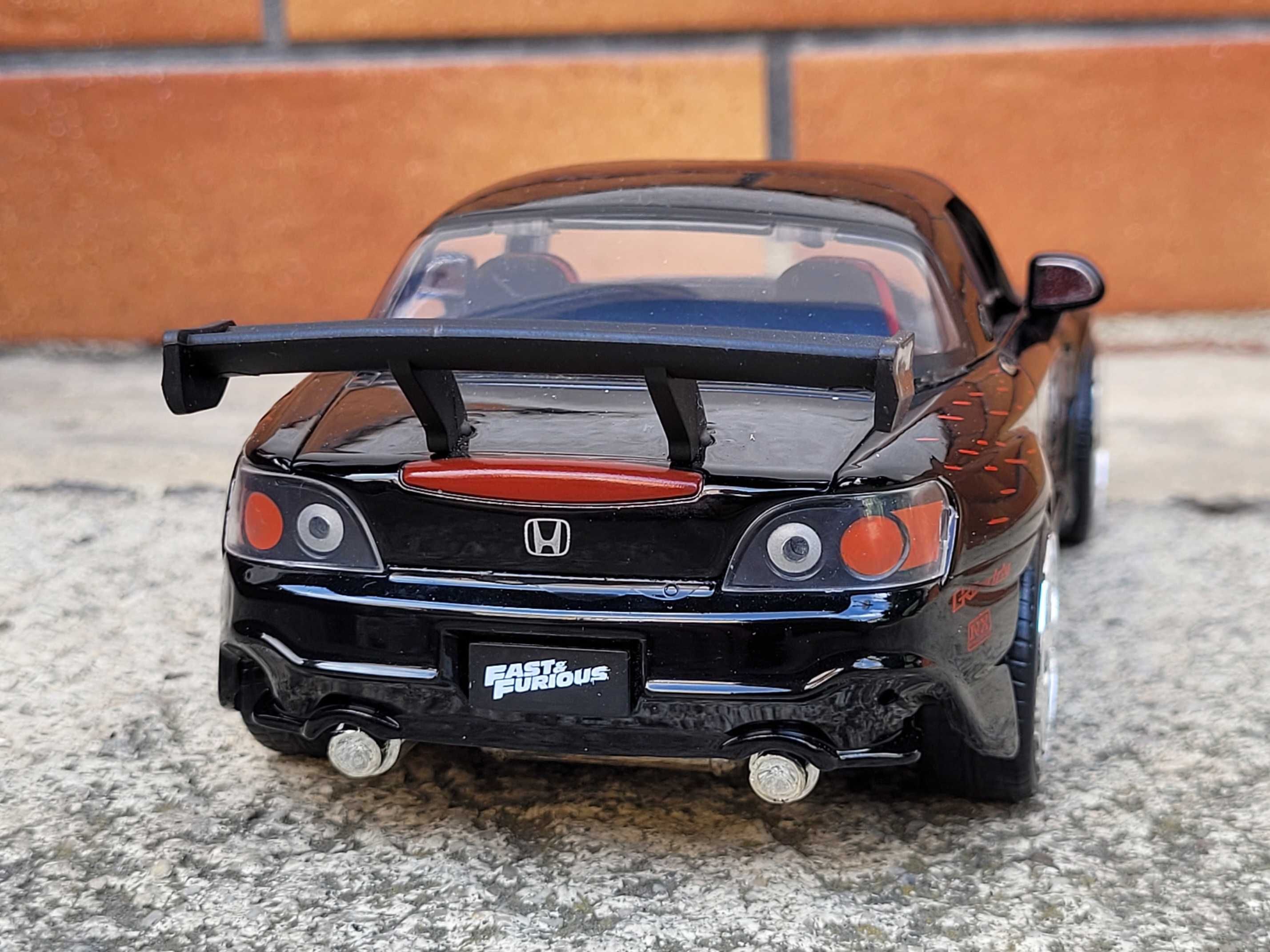 Honda S2000 Black Szybcy wściekli Jada 1:24 Fast & Furious kolekcja