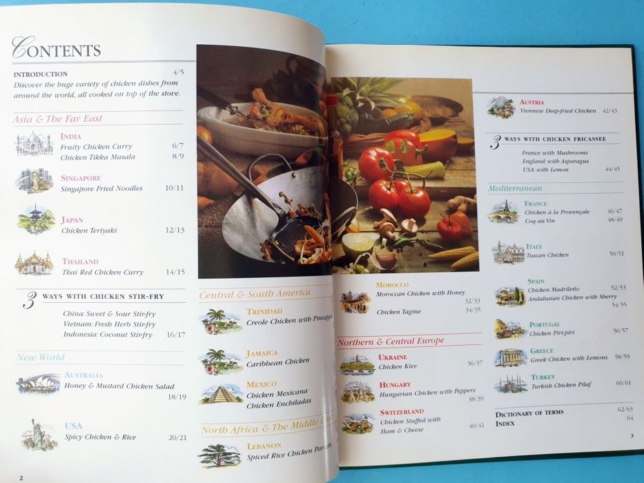 Livro "Pan-Cooked Chicken Dishes"
