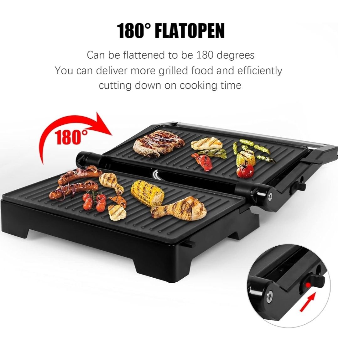 Opiekacz do kanapek panini grill 1000W Gotoll GLHS152D