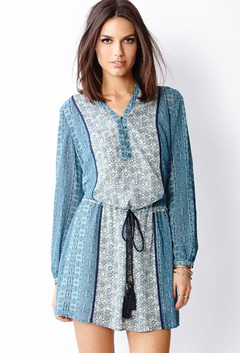 FOREVER 21 Lekka Damska Sukienka Boho Rozm.M
