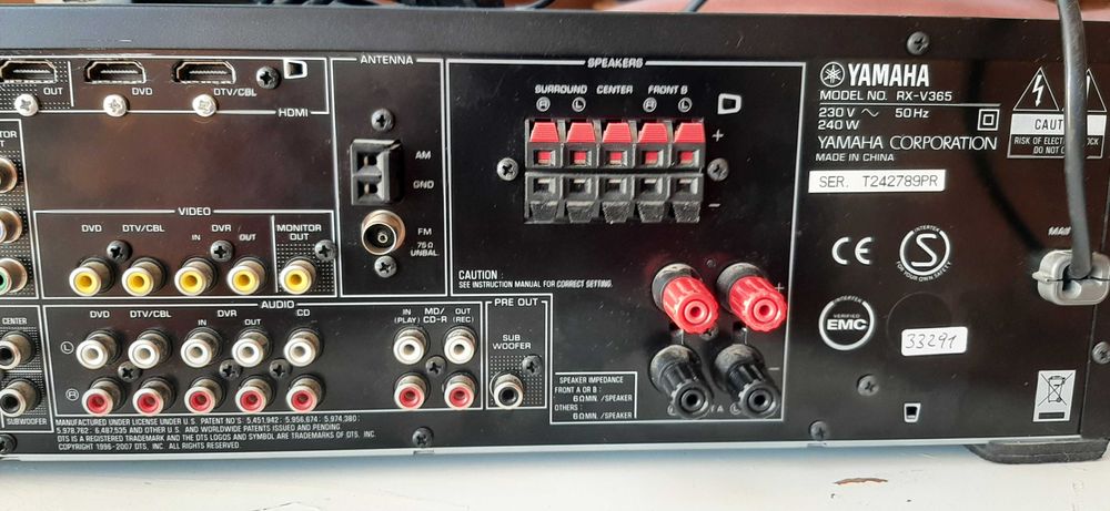 Vendo este amplificador 5.1 da marca yamaha