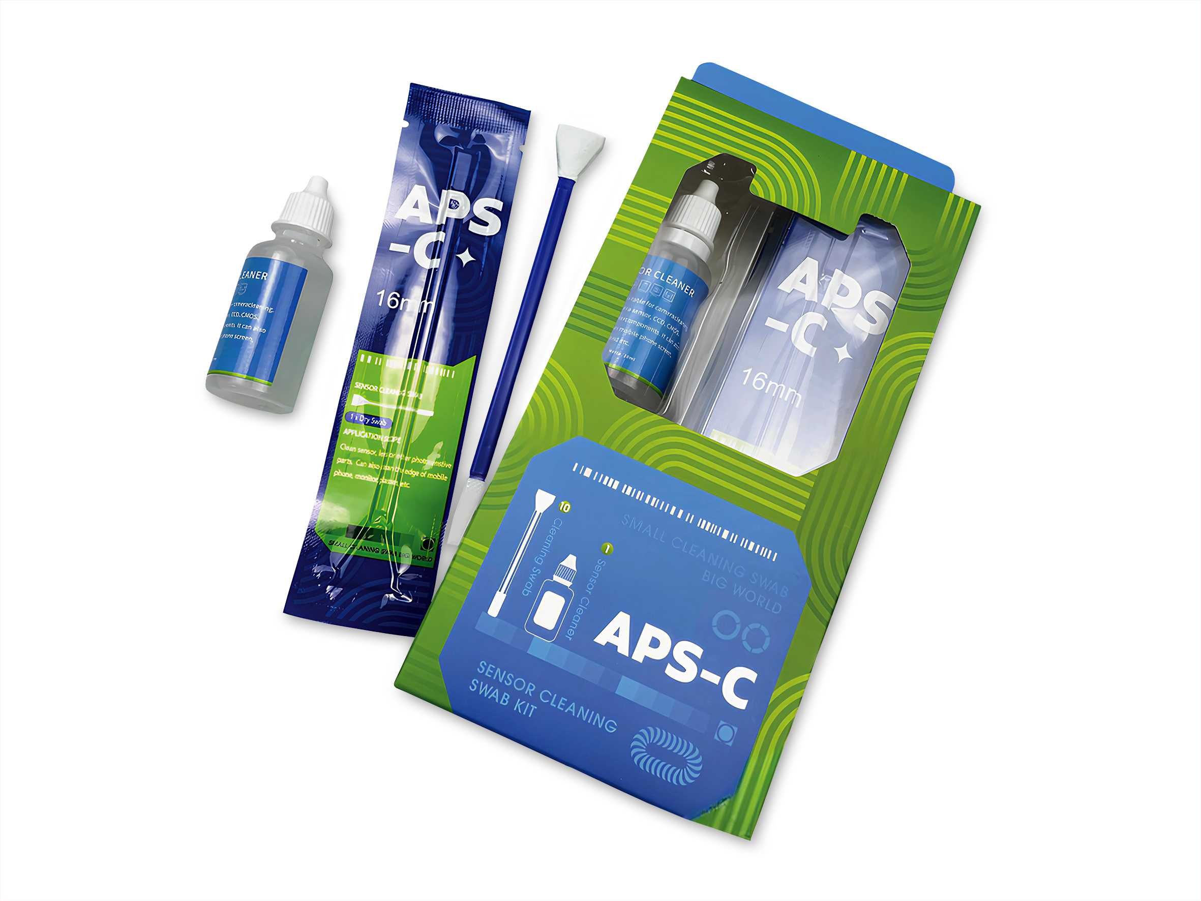 Kit de limpeza para sensor APS-C de câmara digital