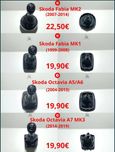 Moca Manete de velocidades Skoda vários modelos