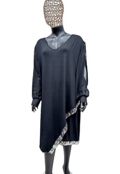 Sukienka plus size,  elegancka, cekiny, dekolt,WAWA