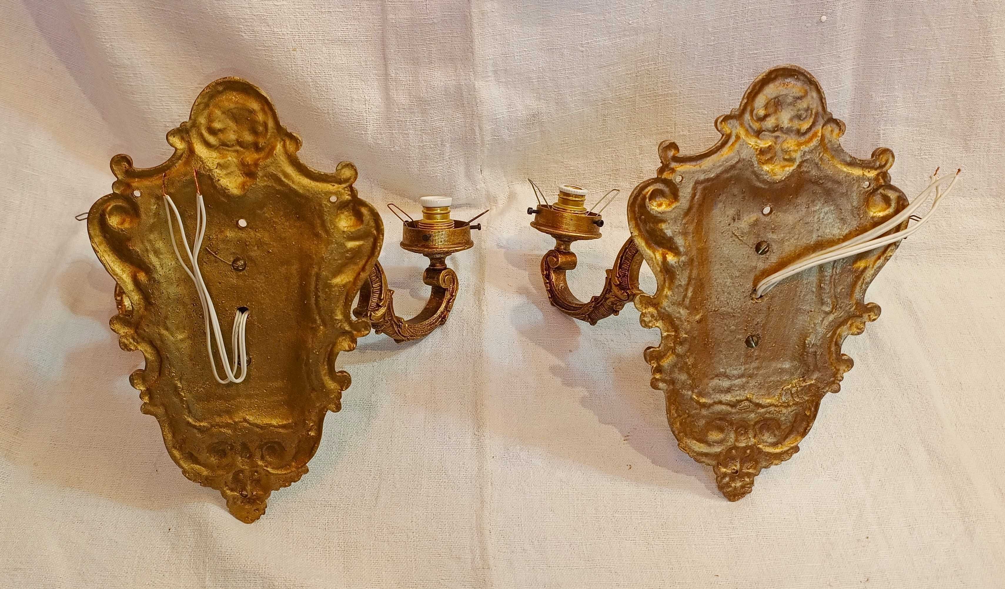 Par Apliques Bronze 2 Lâmpadas