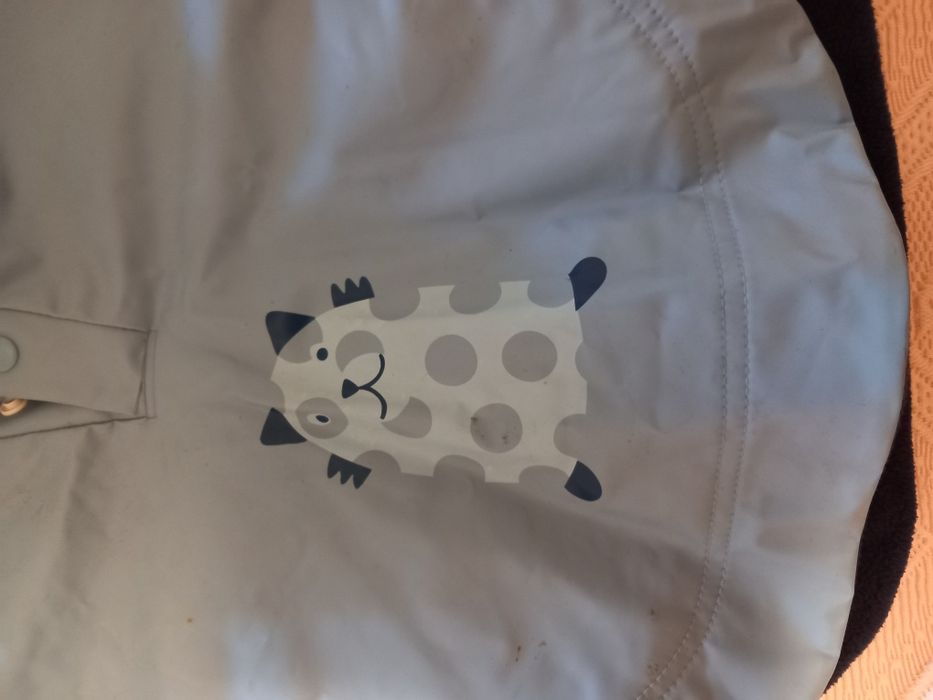 Impermeável de borracha forrado criança