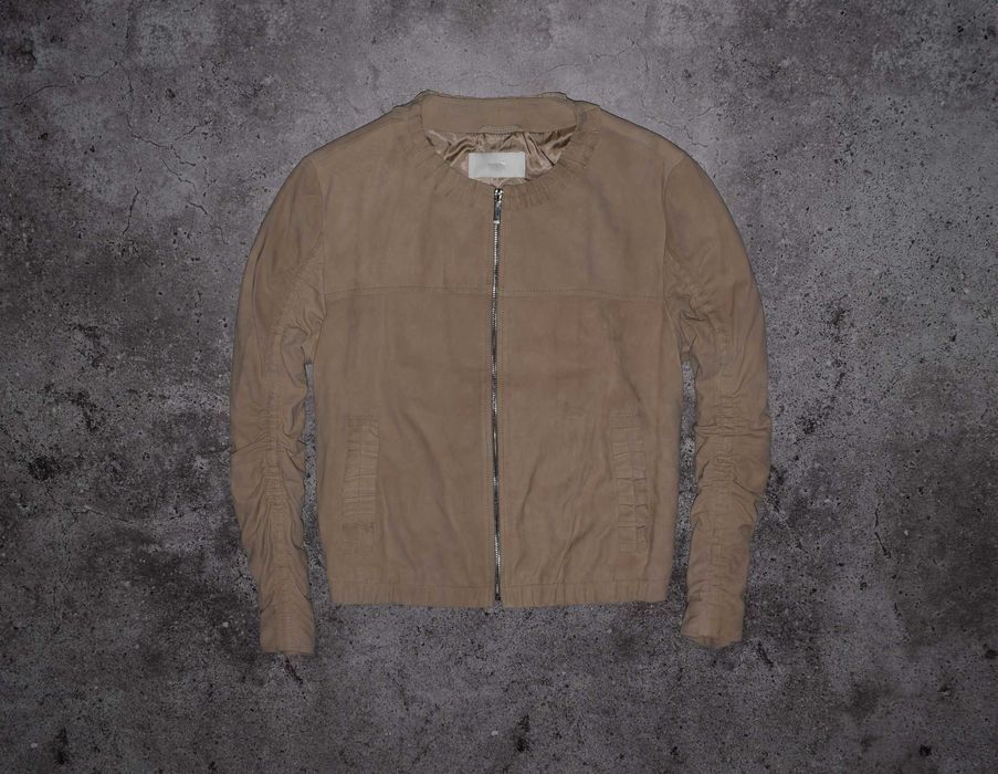 Hugo Boss Sakrone Suede Leather (Женская Кожаная Замшевая Куртка Босс