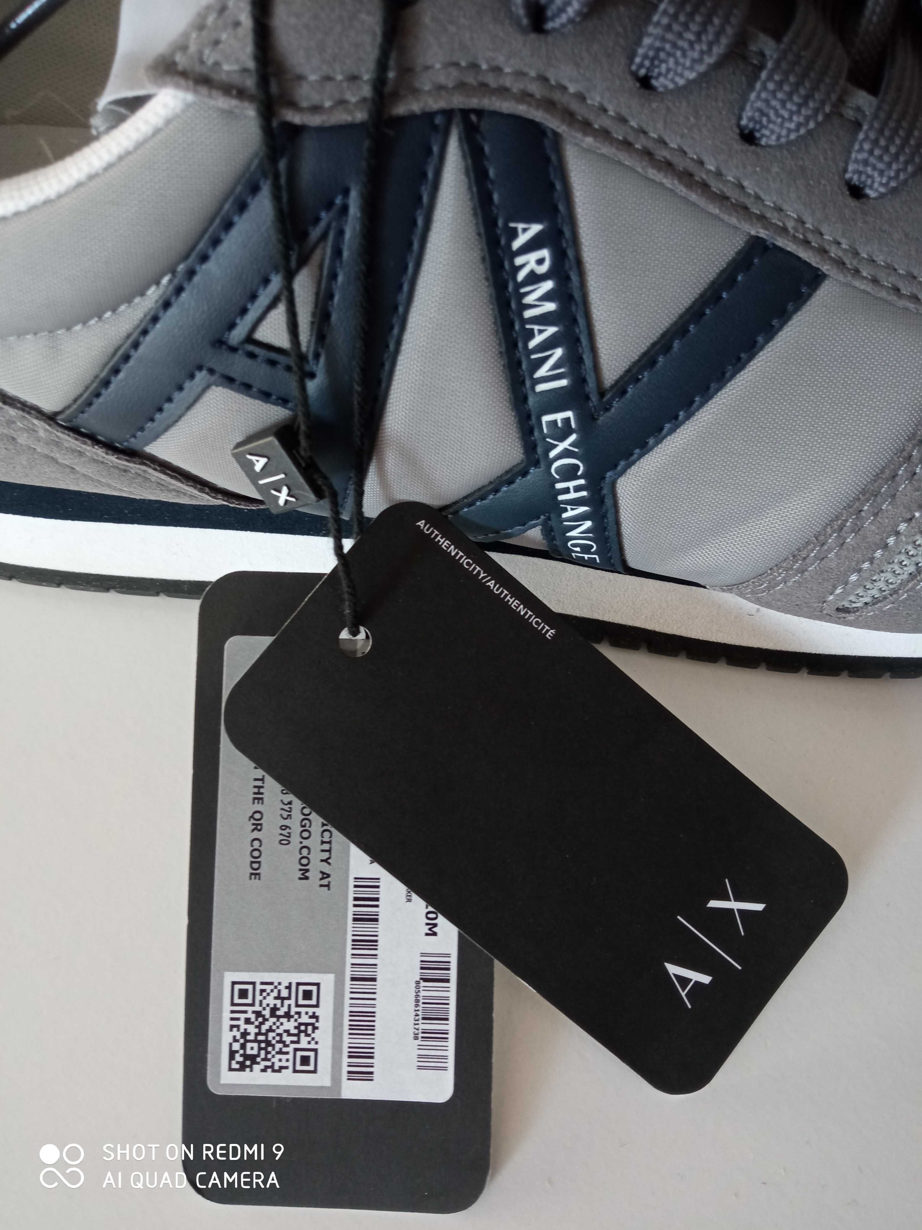 Buty męskie Armani Exchange 44 szare sportowe