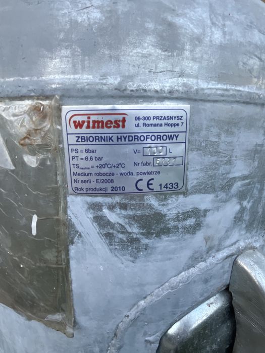Zbiornik Hydroforowy Wimest