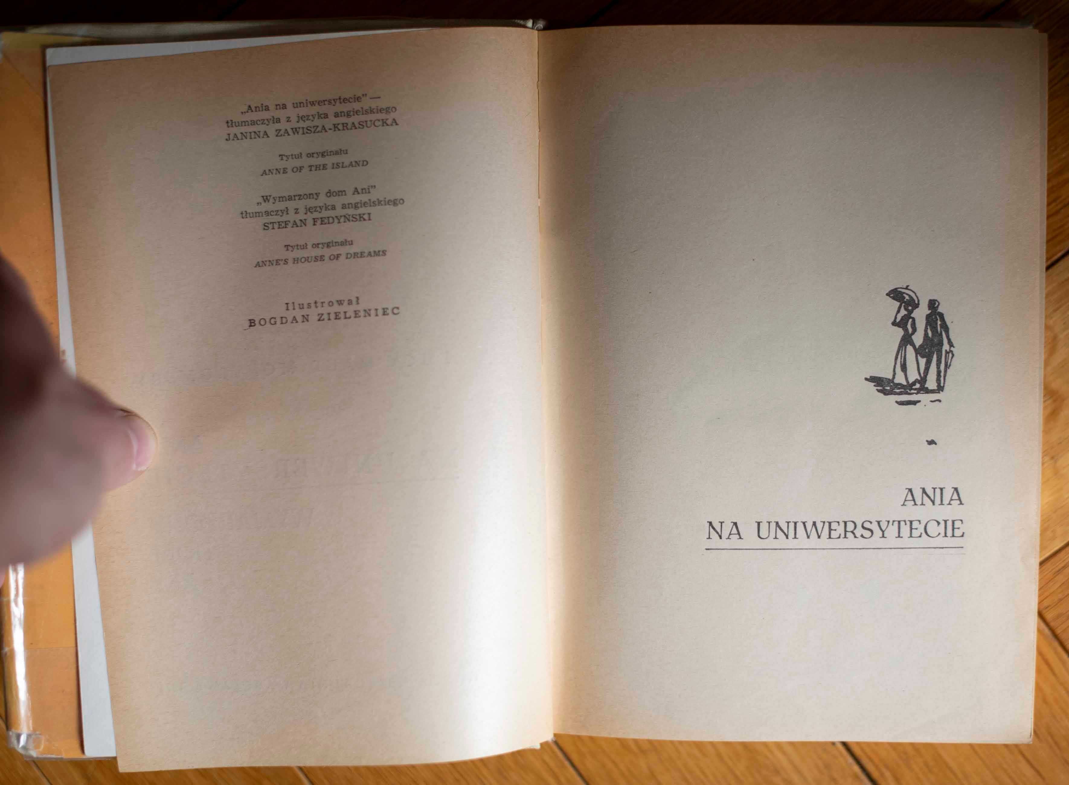 Ania na uniwersytecie L.M Montgomery Nasza Księgarnia 1974 ilustrowana