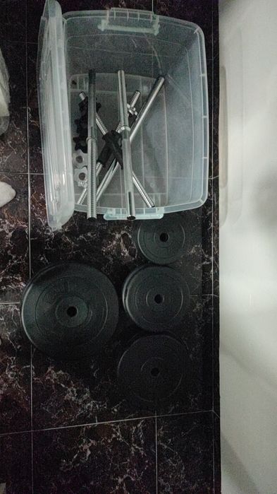 Conjunto de Pesos de Musculação