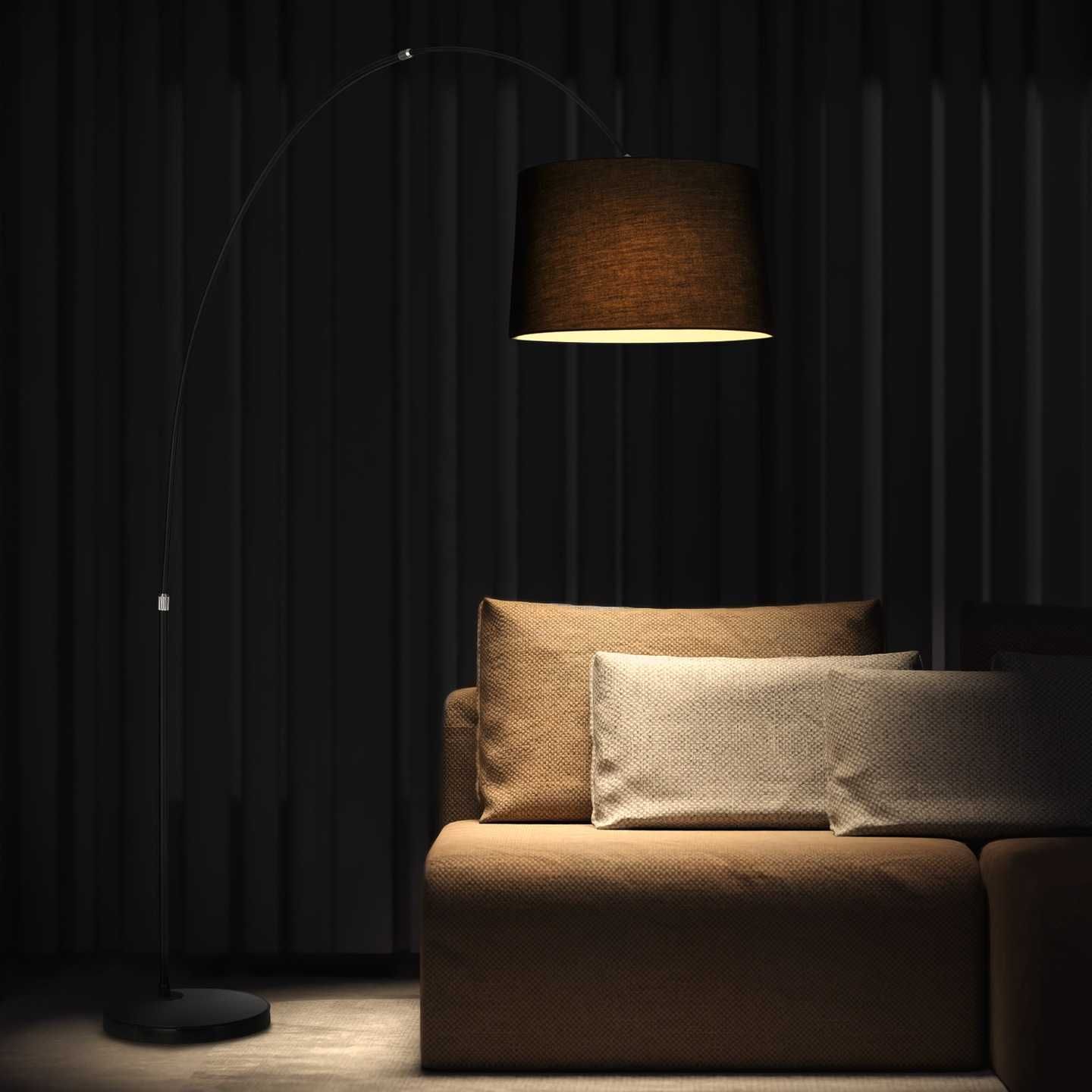 Elegancka lampa podłogowa łukowa – nowoczesny design i luksusowy styl