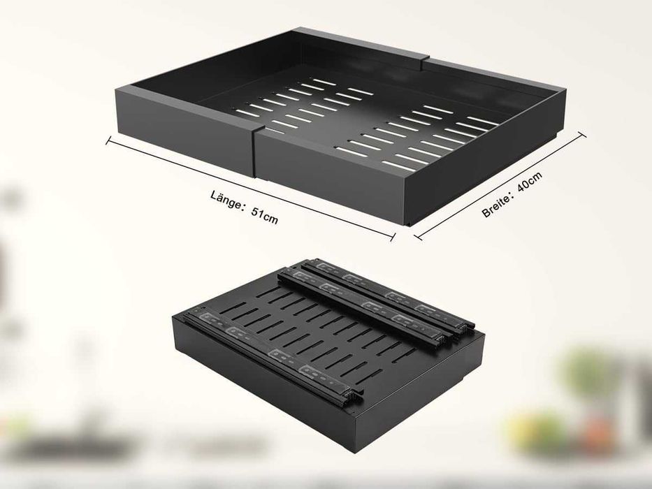 Nowa szafka / półka / organizer /wysuwana /teleskopowa /czarna !A1322!