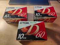 Kasety magnetofonowe nieużywane TDK D-60EA