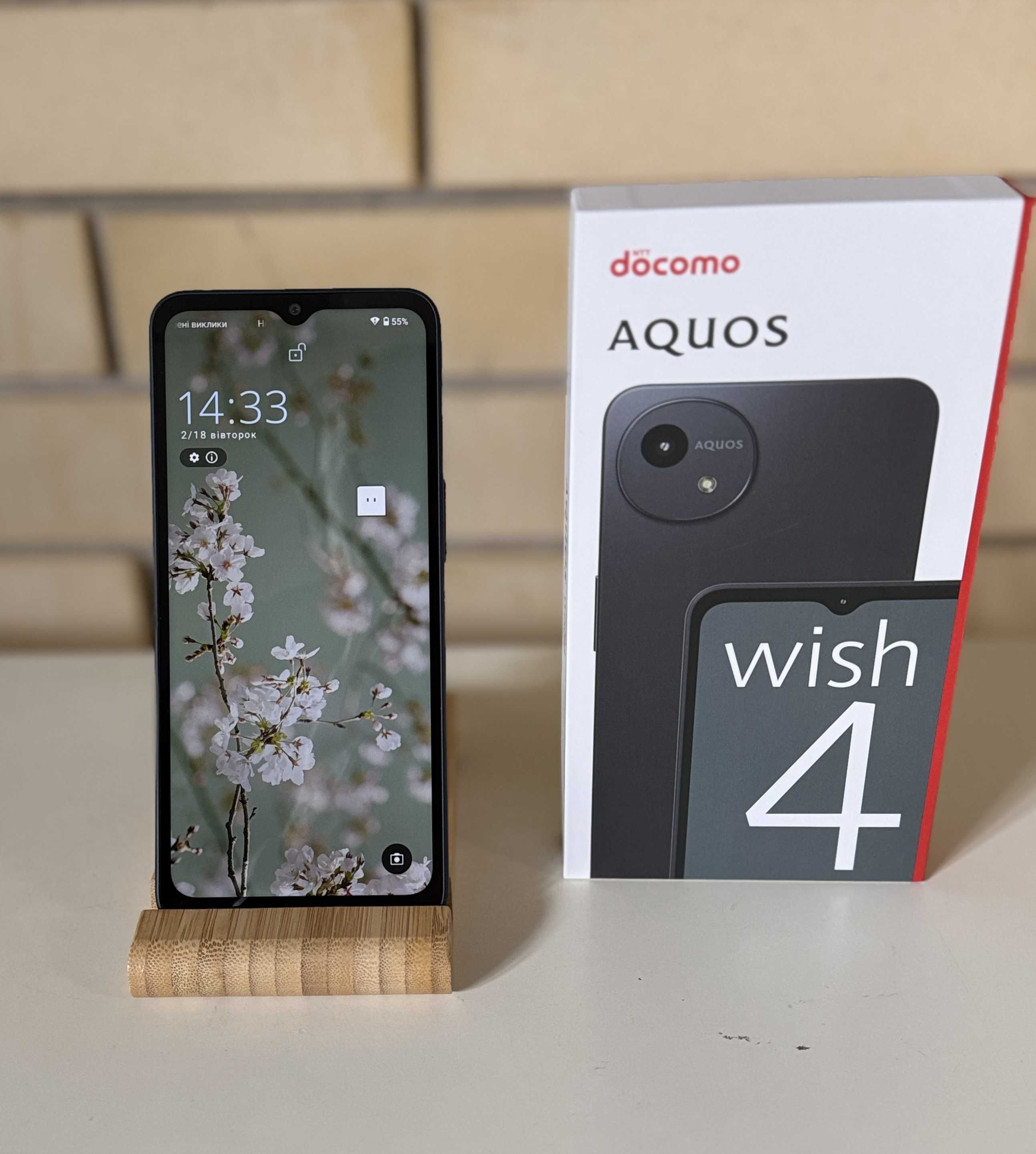 Смартфон из Японии Sharp Aquos wish4 Защита MIL-STD-810H Новые
