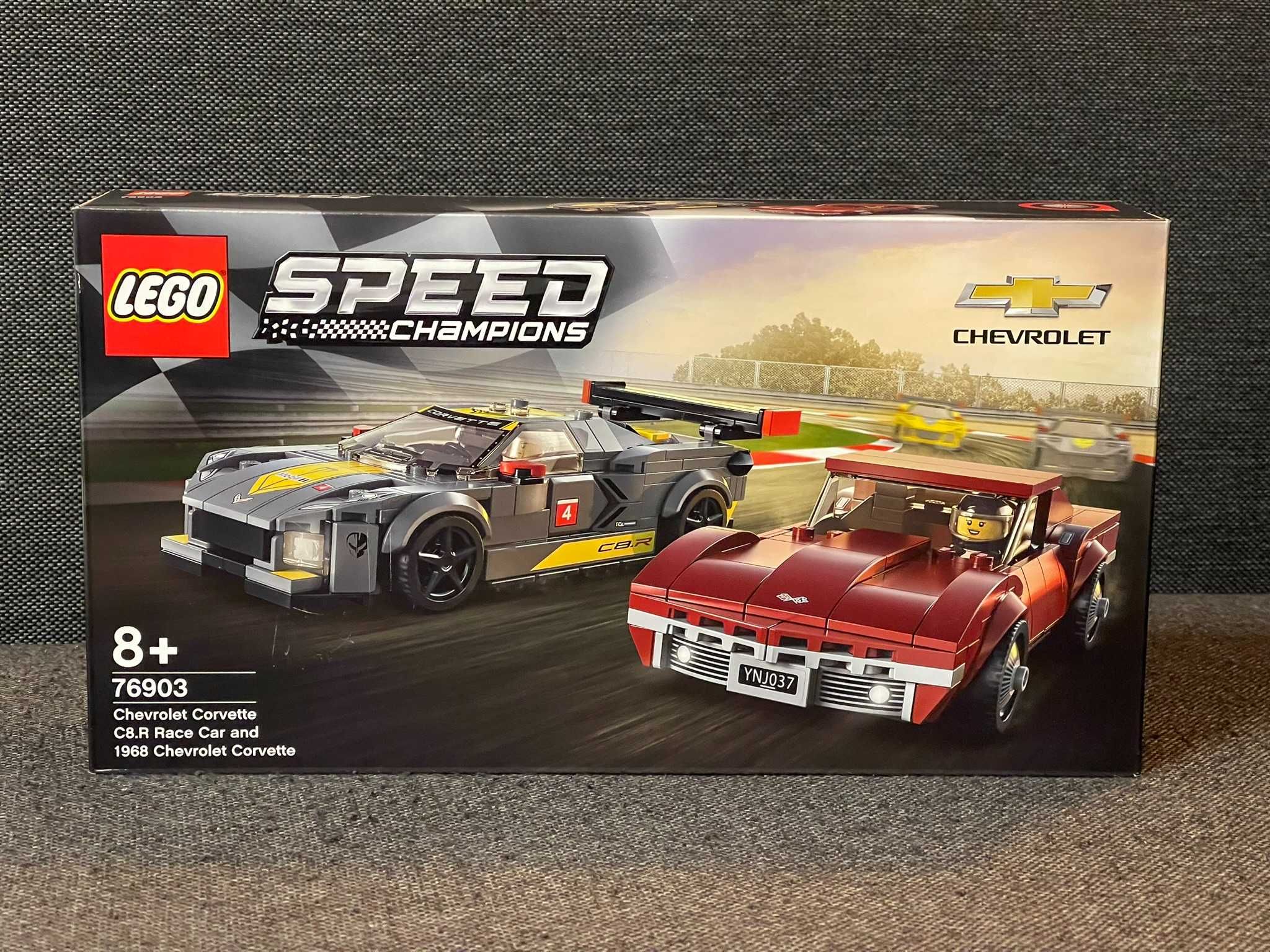 LEGO 76903 Samochód wyścigowy Chevrolet Corvette C8.R i 1968