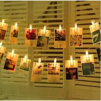 Декоративна гирлянда з прищепками ЮСК Jysk