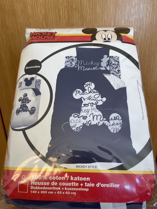 Capa de edredão Mickey para cama individual