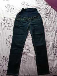 Spodnie jeansy ciążowe Happymum granatowe stan idealny