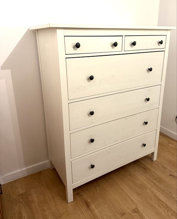 Ikea hemnes komoda ikea 6 szuflad biała drewniana