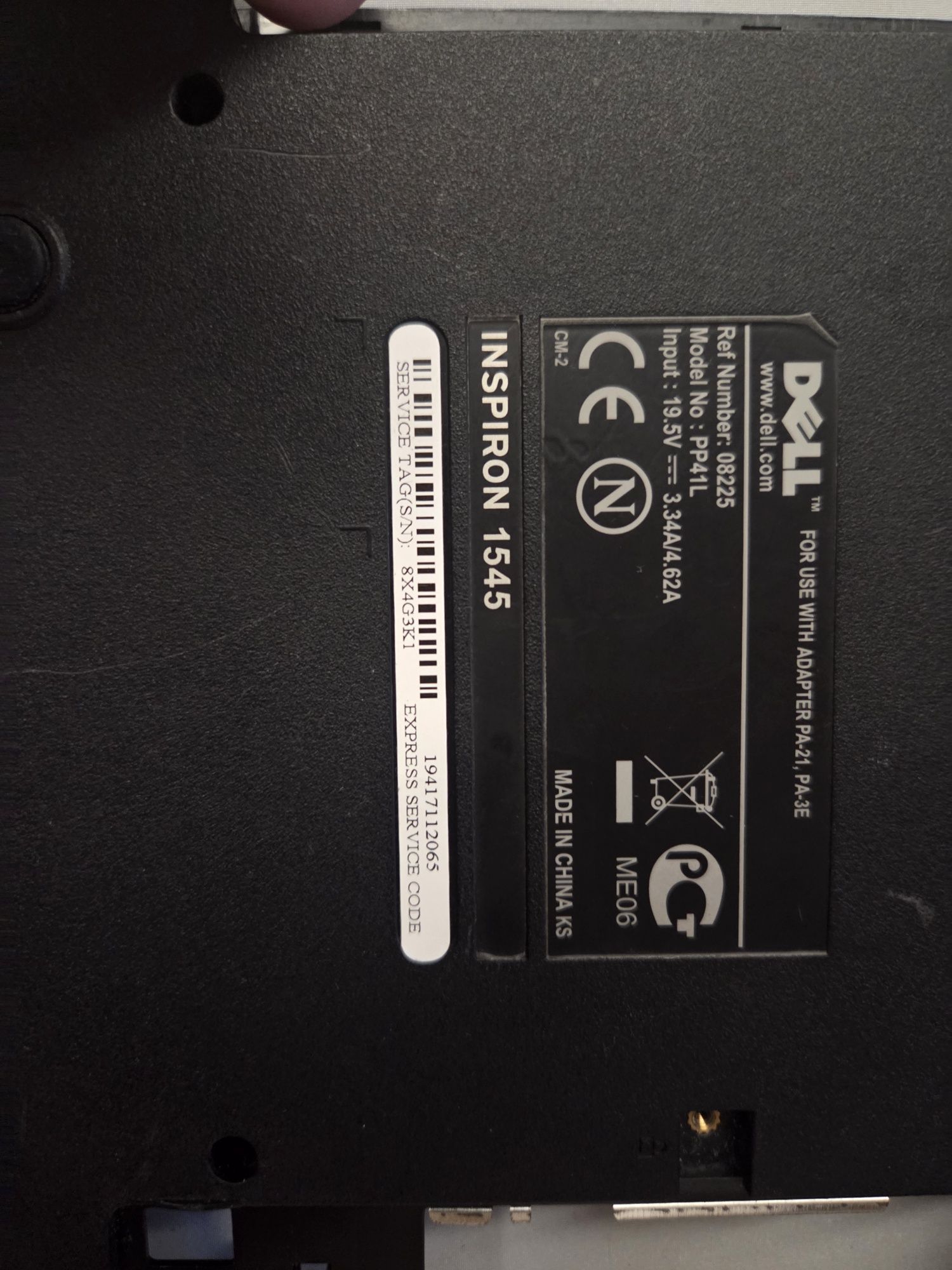 Sprzedam dolną obudowe do laptopa DELL INSPIRON 1545