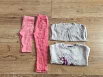 Zestaw: bluza, sweterek i spodnie 104cm