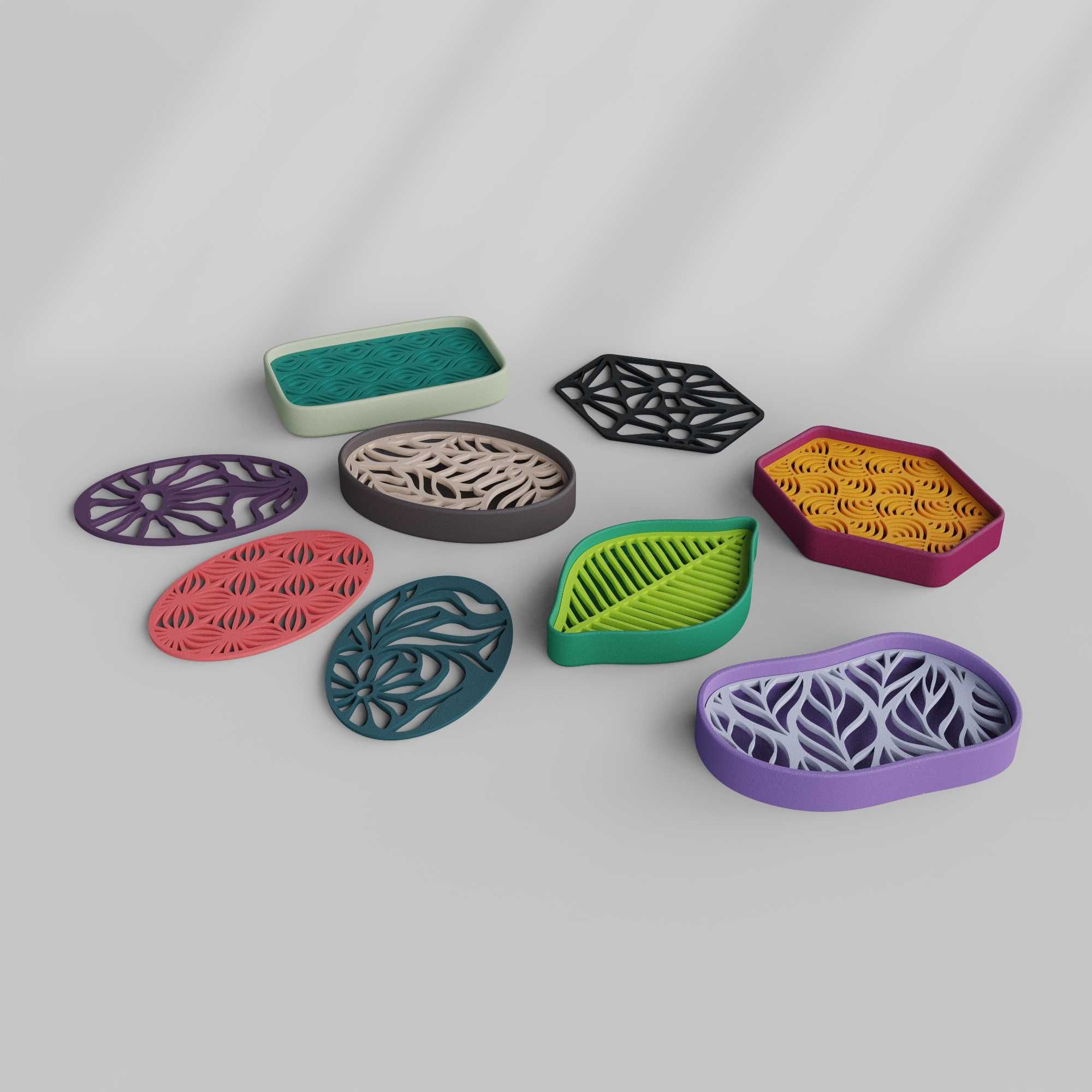 Saboneteiras em impressão 3D com grelha removível – novas