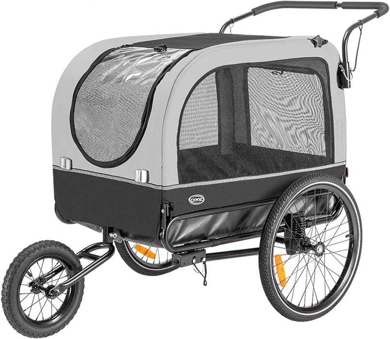 Przyczepka rowerowa dla zwierząt 2w1 CXWXC z amortyzatorem, do 40 kg