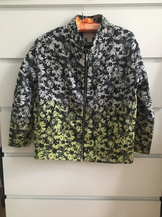 Komplet H&M Trend spodnie kurtka kwiaty XS 34