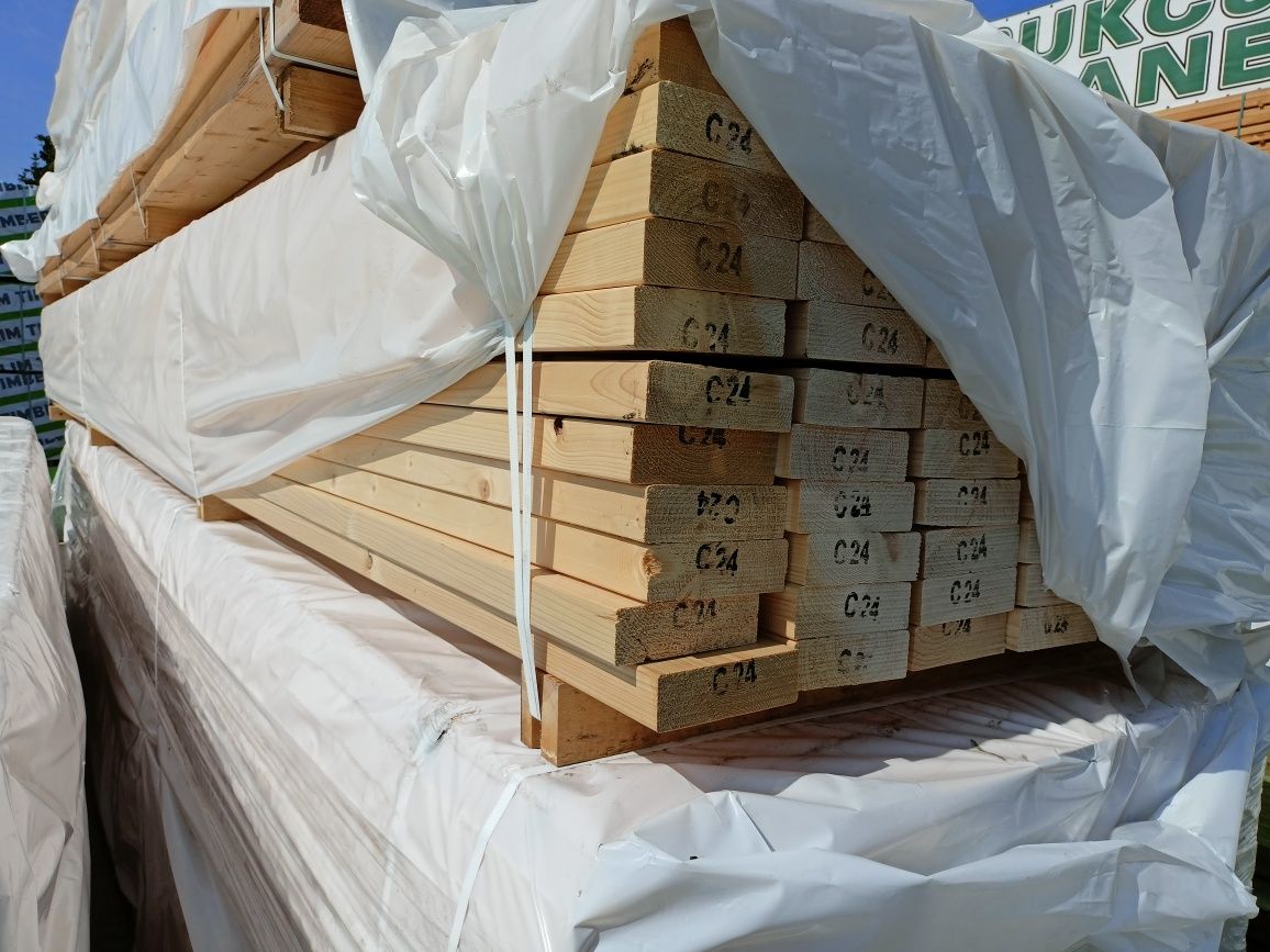 Drewno konstrukcyjne 45x145 C24 długość 6,00