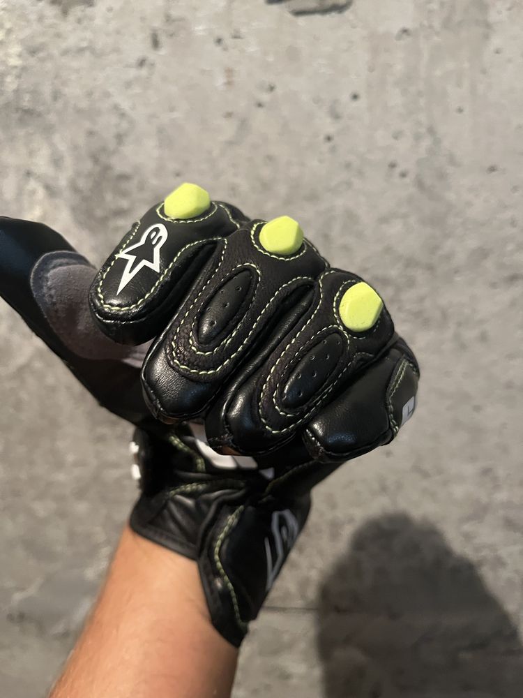 Мото перчатки alpinestars s1 шкіряні моторукавички
