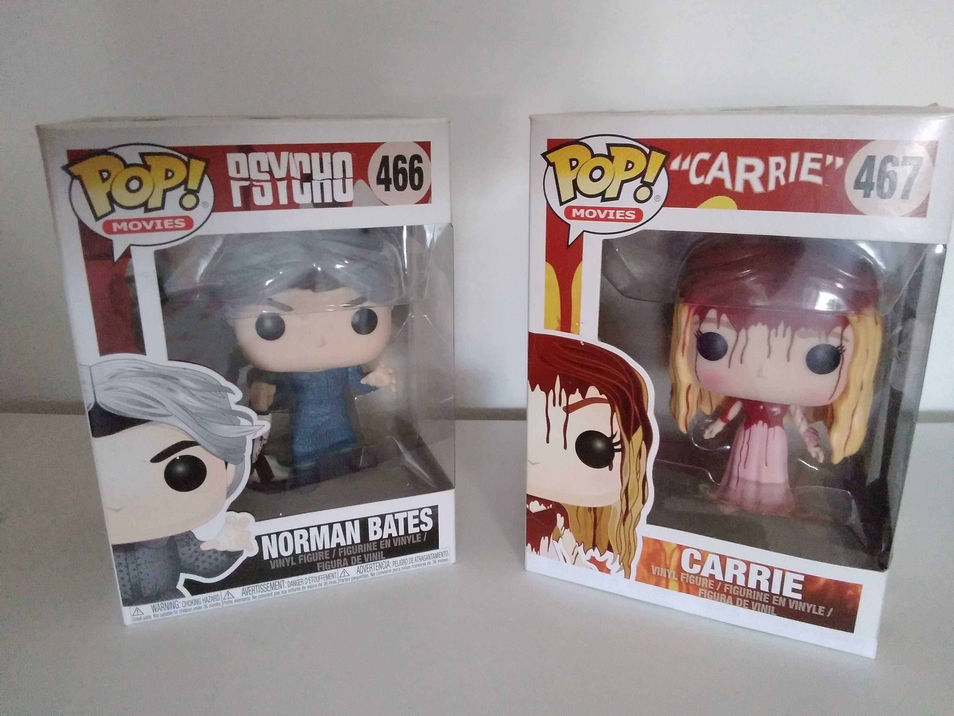 Funko Pop Movies: Carrie 467 35€ Norman Bates Psycho 466 30€