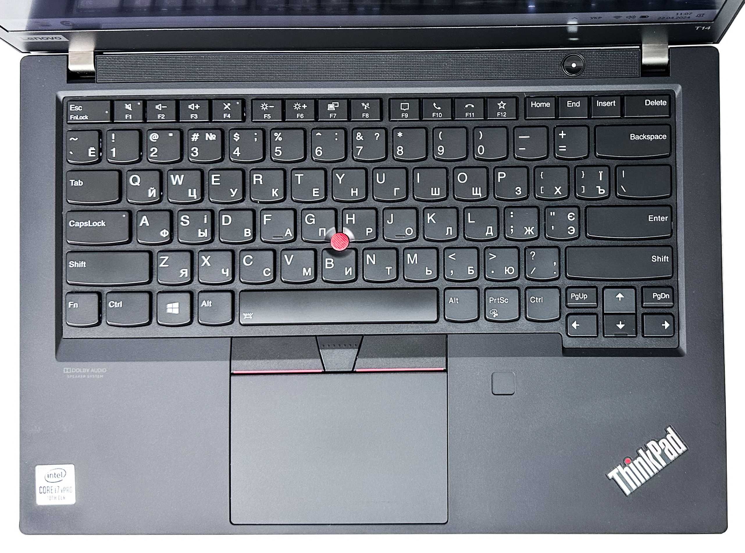 Ноутбук Lenovo ThinkPad T14: Core i7-10610U/32ГБ/SSD512/14" Multitouch