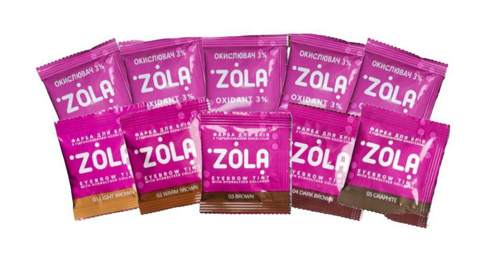 Фарба для брів та вій Zola