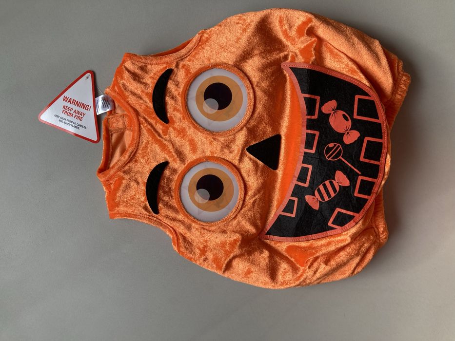 Strój karnawałowy przebranie halloween dynia 104 cm